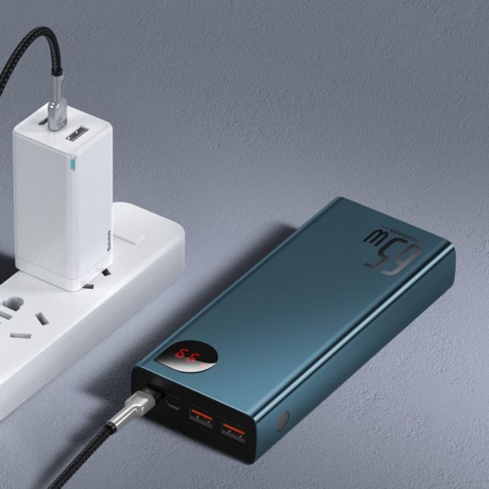 Baseus Adaman Metal 20000 mAh, PD/65W, QC/3.0, USB-кабель до Type-C (PPIMDA-D03) (170319)
