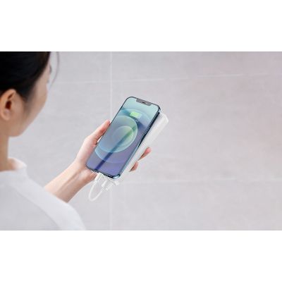 Baseus Bipow 20000 mAh, PD/15W, USB-C/3A, 2*USB-A/3A(max.), white (PPDML-J02)