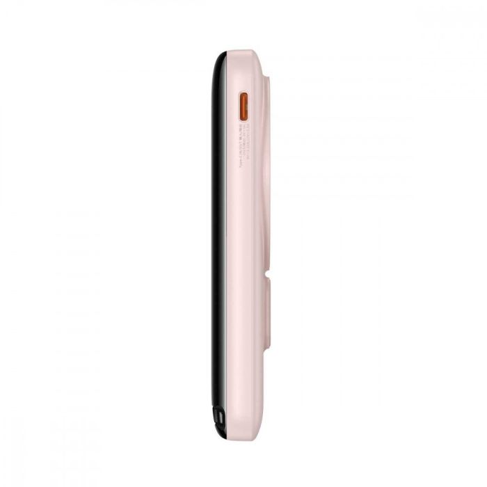 Baseus Magnetic Bracket Wireless 10000 mAh 20W MagSafe рожевий (PPCX000204)