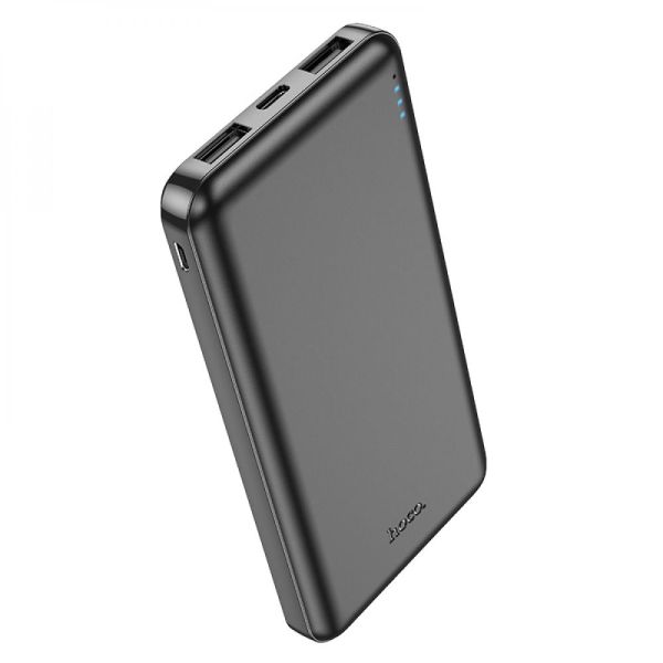 Hoco J100 High-ranking 10000 mAh Чорний 2xType-A, Type-C, micro