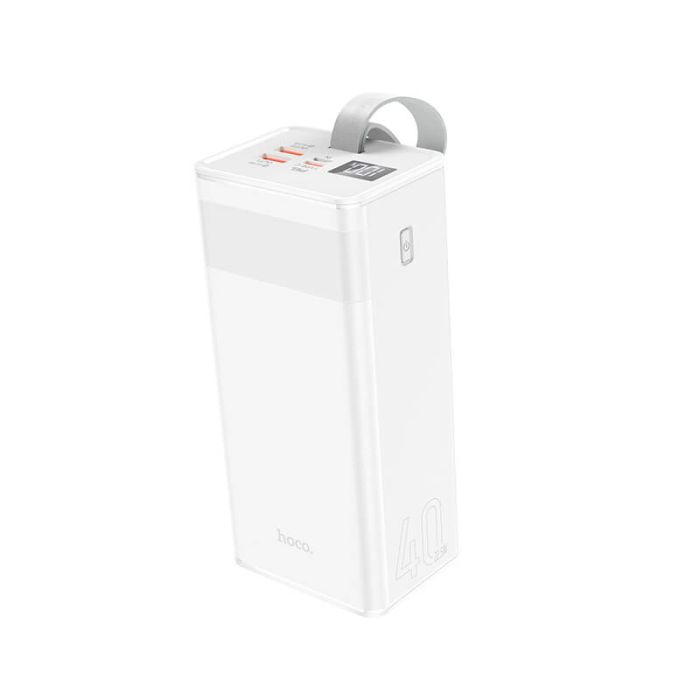 Hoco Powermaster fully compatible 40000 mAh J86 2USB/1Type-C, PD/QC, 5A/22.5W| біла