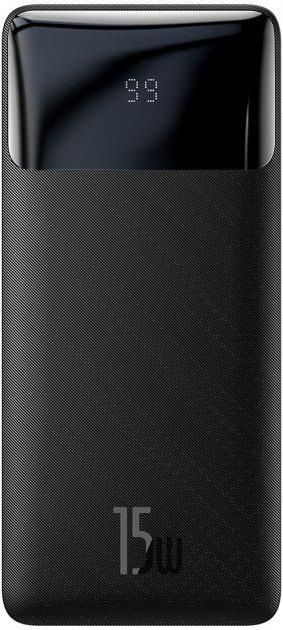 Baseus Bipow PPDML-J01 20000 mAh, 2USB, Type-C, 3A, 15W, QC, чорне