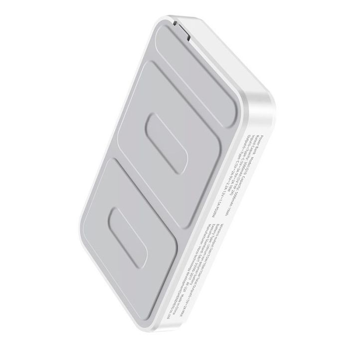 Hoco Q10 5000 mAh Transparent Magsafe |Type-C, 3A/20W, QC/PD| Білий