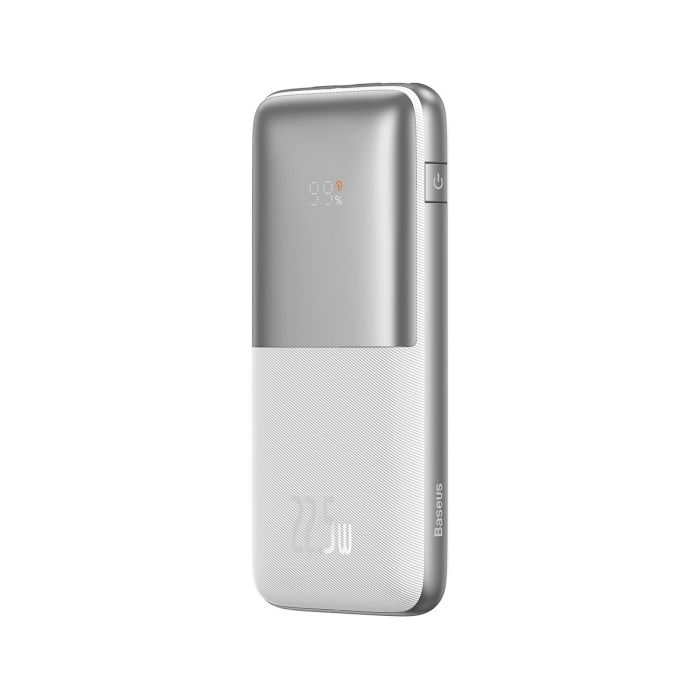 Baseus Bipow Pro 10000 mAh | 2USB/Type-C, QC/PD, 22.5W/5A| White