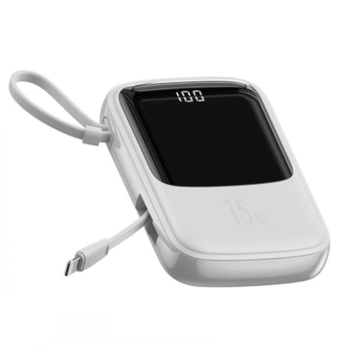 Baseus 10000 mAhPPQD-B Q Pow With IP 3A 15W Білий