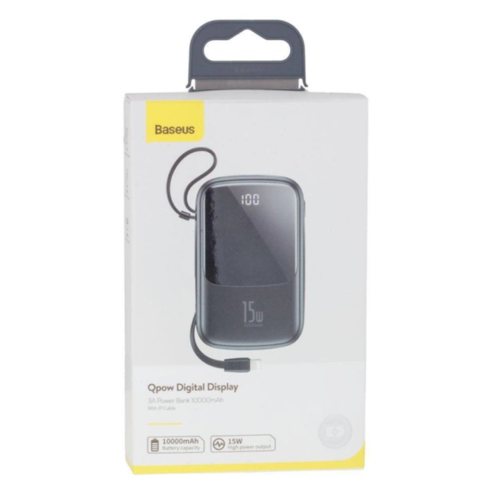 Baseus 10000 mAhPPQD-B Q Pow With IP 3A 15W Чорний