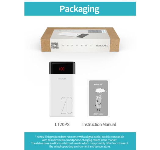 Romoss 20000 mAh LT20PS White