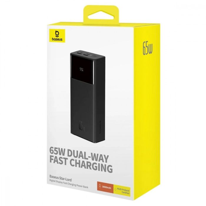 Baseus Star-Lord Digital Display 30000 mAh 65W Black (P10022908113-00)