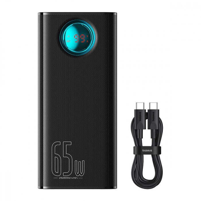 Baseus Amblight Digital Display 65W 26800mAh Black (P10022402113-00)