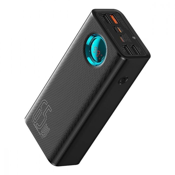 Baseus 30000 mAh |6A/65W,4USB/Type-C/Lightning, QC/PD| для ноутбука, телефону