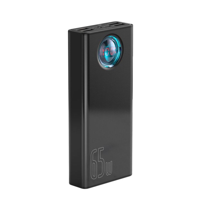 Baseus 30000 mAh |6A/65W,4USB/Type-C/Lightning, QC/PD| для ноутбука, телефону