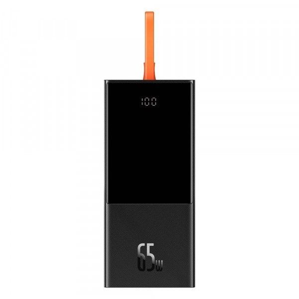 Baseus Elf Digital Display 20000 mAh 65W 5A, QC3.0+PD3.0 та c Type-C кабелем 65W Black