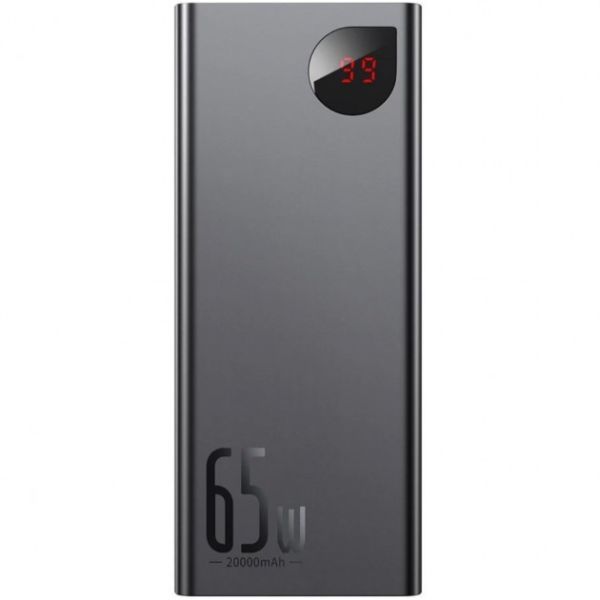 Power Bank Baseus Adaman Metal Digital Display 20000mAh 65W, Black (QC3.0 PD3.0)