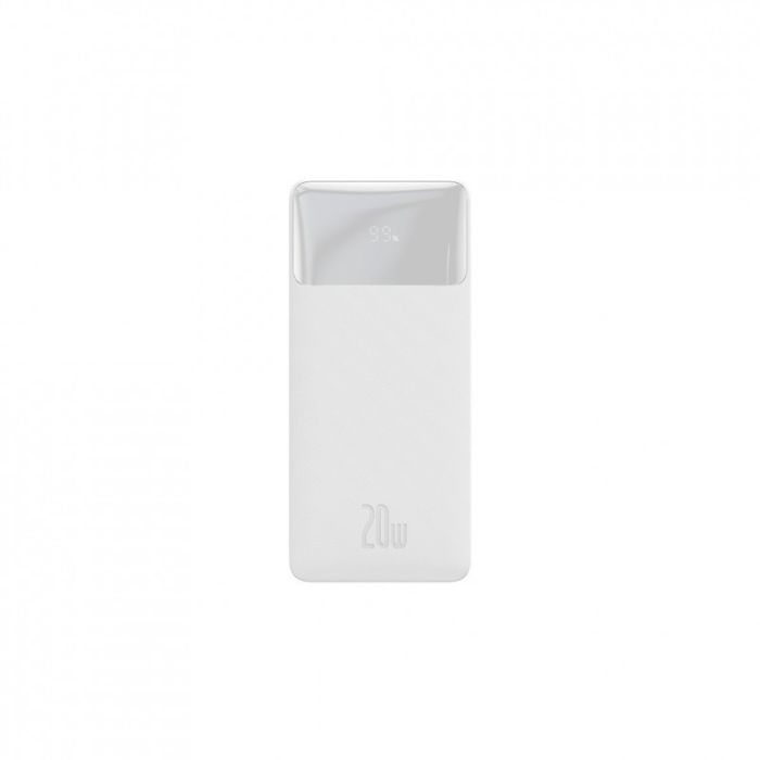 Батарея універсальна Baseus Bipow 20000mAh, PD/20W, QC3.0/USB-C, 2*USB-A/3A(max.), white (PPDML-M02) (170708)
