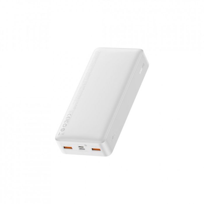 Батарея універсальна Baseus Bipow 20000mAh, PD/20W, QC3.0/USB-C, 2*USB-A/3A(max.), white (PPDML-M02) (170708)