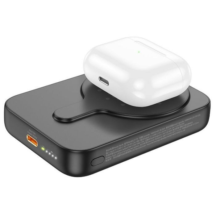 Hoco J117A MagSafe Wireless Powebank для Apple iPhone Esteem PD20W з БЗП 10 000 mAh Black