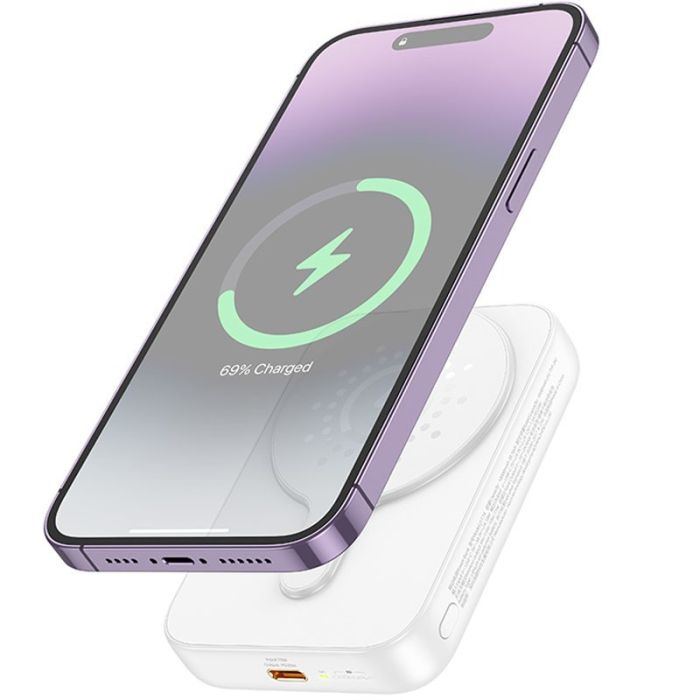 Hoco J117A MagSafe Wireless Powebank для Apple iPhone Esteem PD20W з БЗП 10 000 mAh White