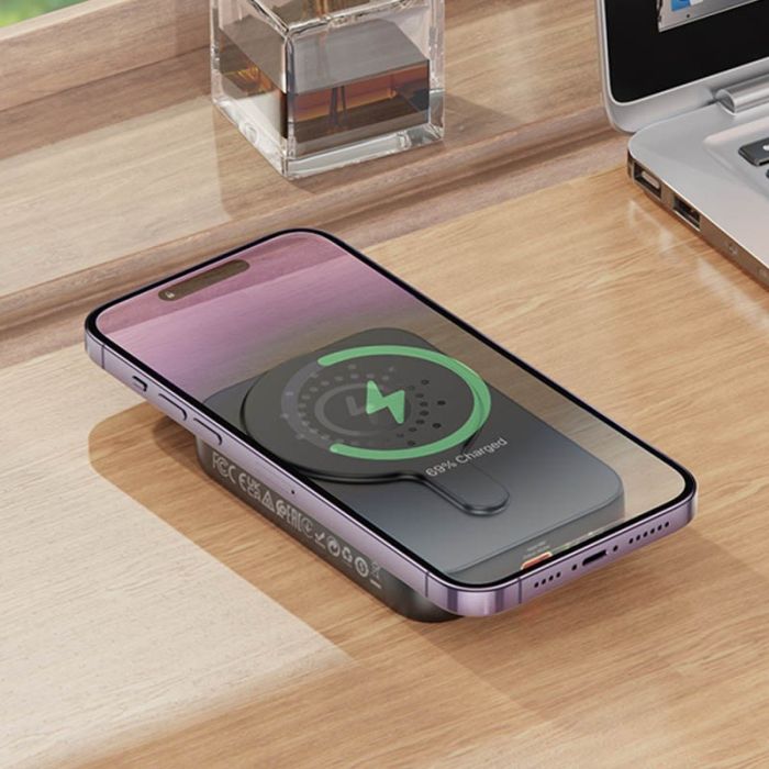 Hoco J117A MagSafe Wireless Powebank для Apple iPhone Esteem PD20W з БЗП 10 000 mAh Black