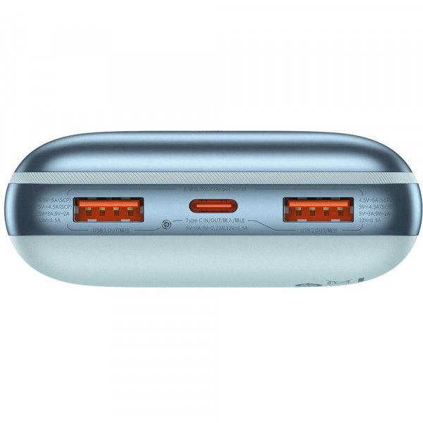 Baseus PPBD030003 Bipow Pro 20000 mAh 22.5W 2хUSB-A QC3.0 Li-pol blue