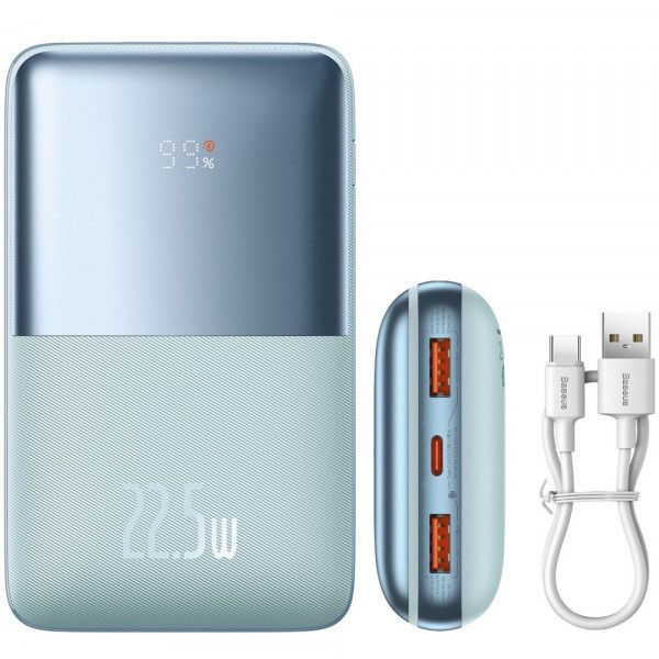 Baseus PPBD030003 Bipow Pro 20000 mAh 22.5W 2хUSB-A QC3.0 Li-pol blue