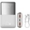 Baseus PPBD030002 Bipow Pro 20000 mAh 22.5W 2хUSB-A QC3.0 Li-pol Display Cable white