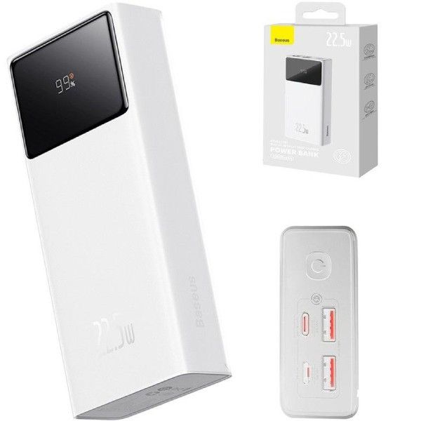 Baseus PPXJ060002 Star Lord Display 20000 mAh 22.5W 2хUSB-A QC3.0 Li-pol white