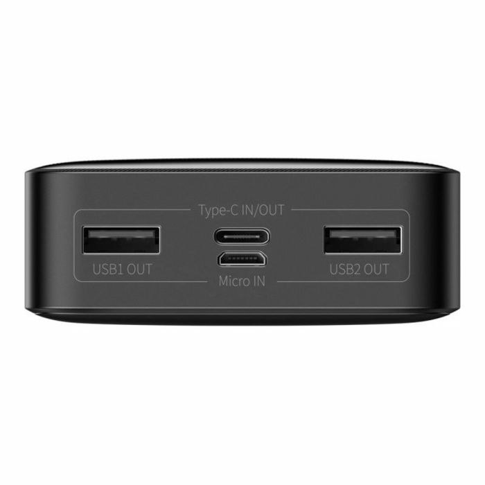 Baseus Bipow Digital Display PowerBank 20000 mAh Type-C + 2xUSB + Micro USB 15W Black (PPBD050101)
