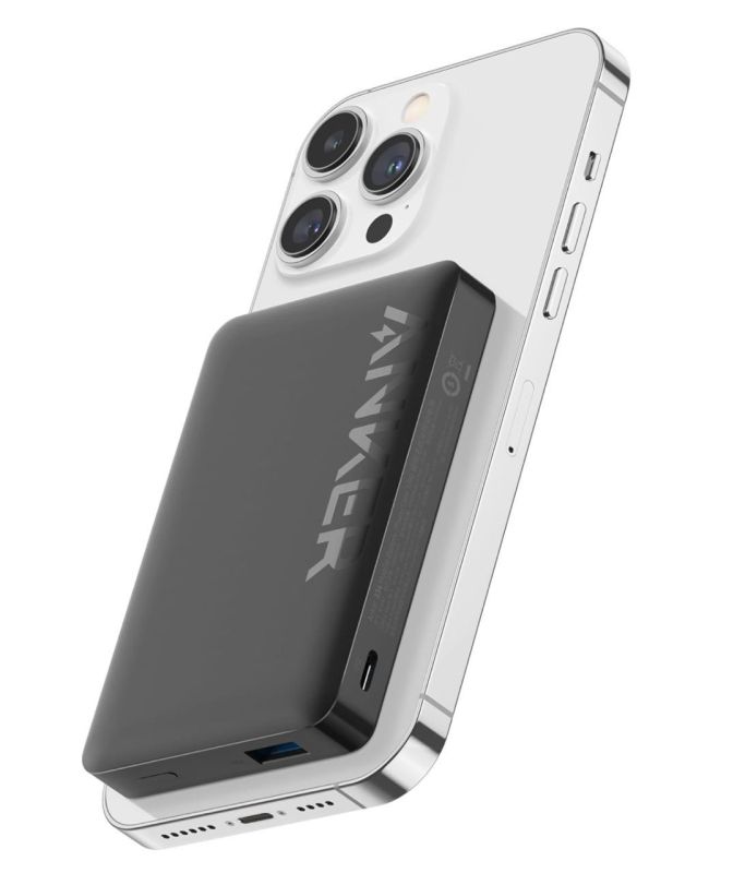 Anker 334 Magnetic Magsafe Powerbank 10 000 mAh iPhone 15/15 Pro/15 Pro Max iPhone 14/ 13/12 Series Black (A1810)