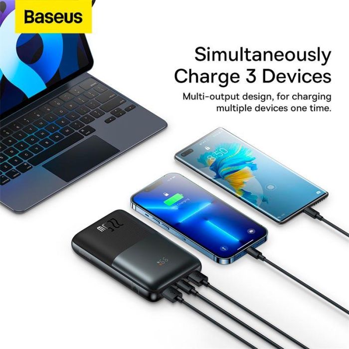 Baseus Bipow Pro 20000 mAh 22.5W PPBD040301 чорний