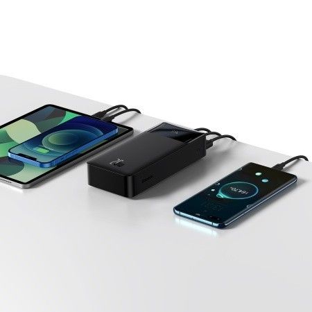 Baseus Bipow Overseas 20W зі швидкою зарядкою 2USB/1Type 30000 Чорний