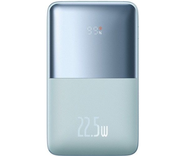 Baseus Bipow Pro 20000 mAh 22.5W, 2хUSB-A QC3.0, In USB-C Li-pol, Display + Cable, blue