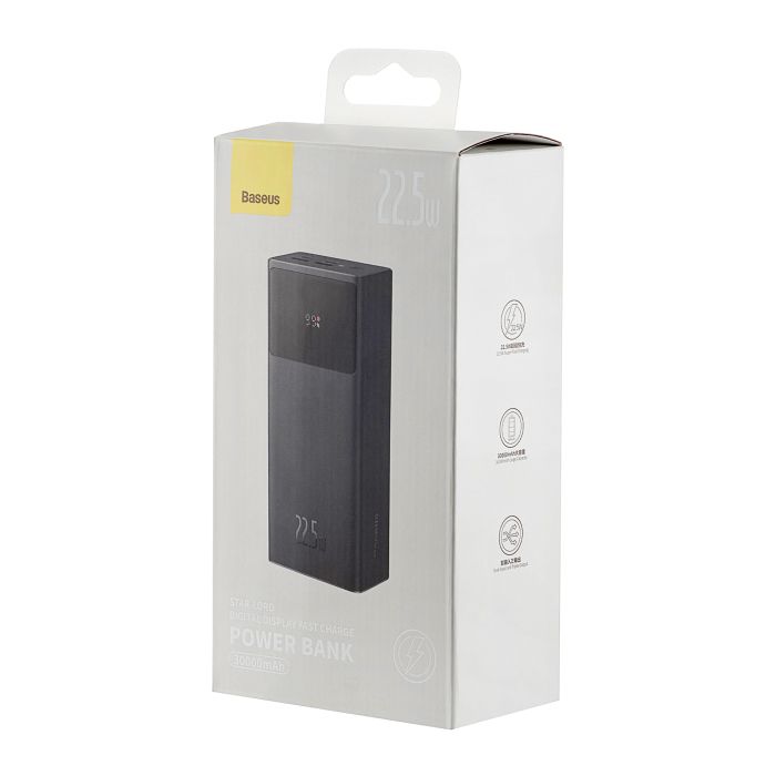 Baseus Adaman Digital Display Quick Charge 40000 mAh 22.5W Black (PPAD020001)