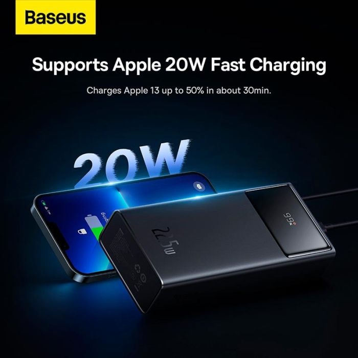 Baseus Star-Lord Digital Display 30000 mAh USB/Type-C, PD/QC, 22.5W/3A