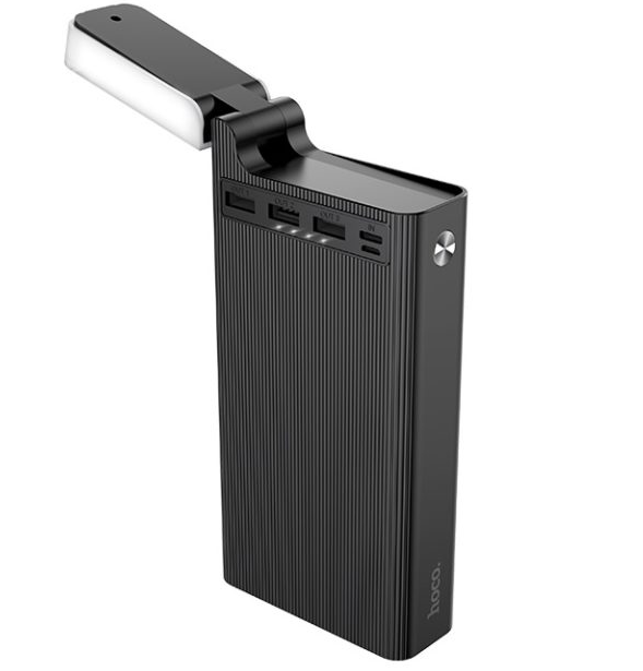 Hoco J62 30000 mAh з настольною лампою чорний