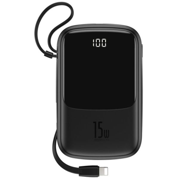 Baseus PPQD-B Q Pow With IP 3A 15W 10000 mAh Чорний з дисплеєм