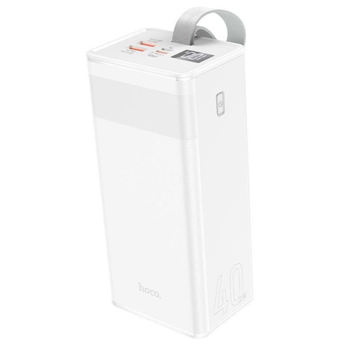 Hoco J86 Powermaster 22.5W 40000 mAh Білий з дисплеєм