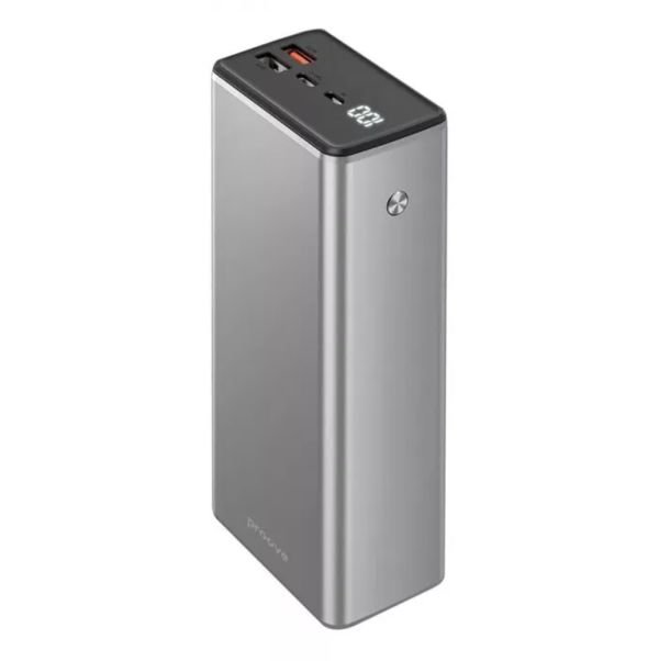 Proove Metalskin 65W 30000mAh |2USB+Type-C, 65W, QC/PD| Metal Grey