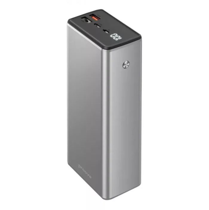 BaseusProove Metalskin 65W 30000 mAh |2USB+Type-C, 65W, QC/PD| Metal Grey