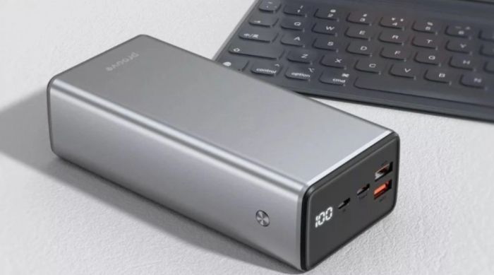 BaseusProove Metalskin 65W 30000 mAh |2USB+Type-C, 65W, QC/PD| Metal Grey