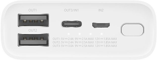 Xiaomi Mi 3 22.5W Ultra Compact 10000 mAh BHR4268CN White