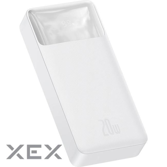 Baseus Bipow Digital Display 20W 20000 mAh White (PPDML-M02) (1283126558771)