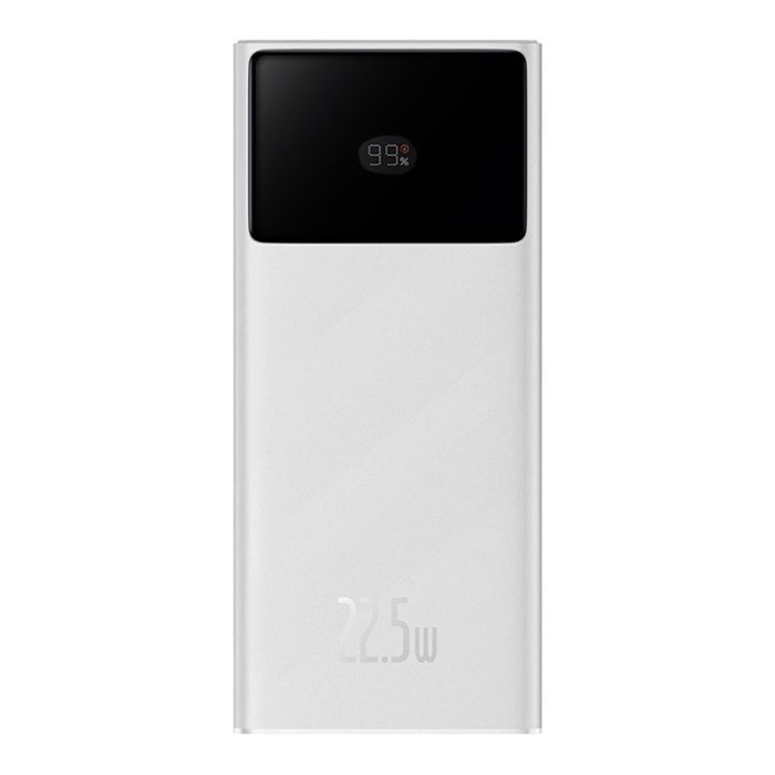 Baseus Star-Lord Digital Display 30000 mAh USB/Type-C, PD/QC, 22.5W/3A Білий