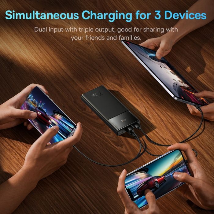 Baseus Star-Lord Digital Display 22.5W 10000 mAh PD, QC Чорний
