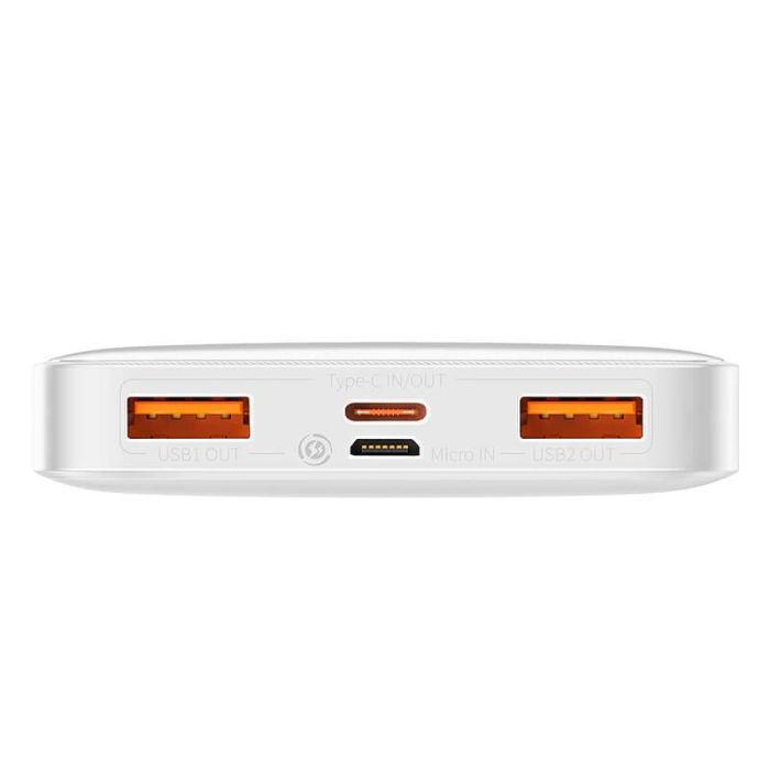 Baseus Bipow Digital Display 10000 mAh 20W (PPDML-L02) біла