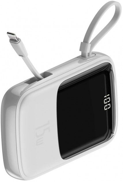 Baseus Qpow Pro 22.5W 10000 mAh (With Type-C Cable) White PPQD020102