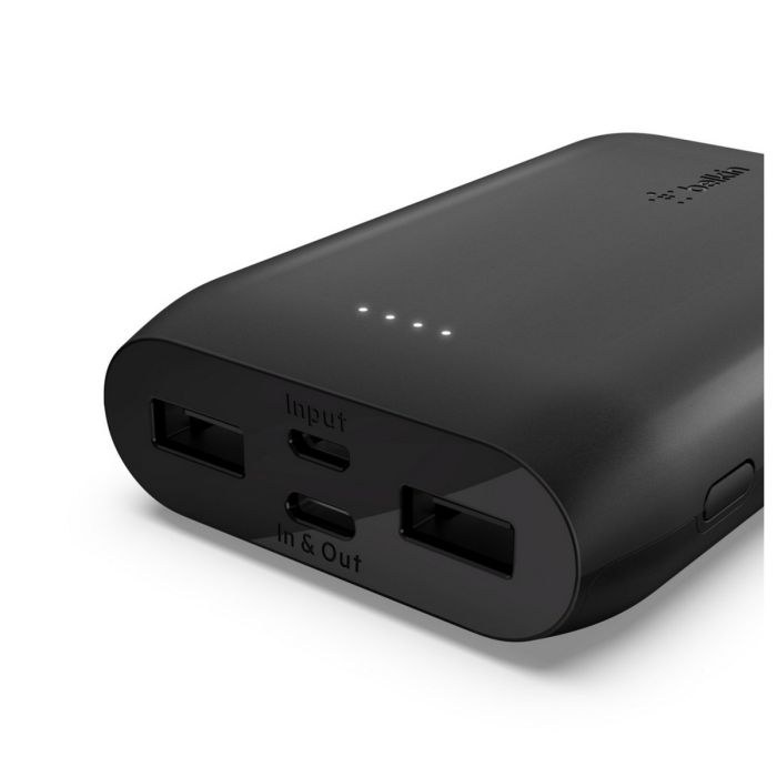Belkin 10000 mAh, 15W Dual USB-A, USB-C, black