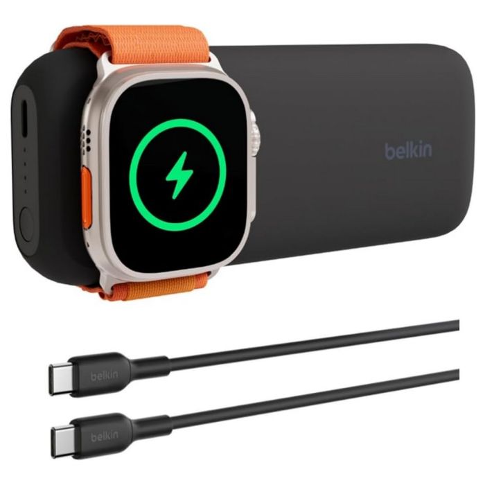 Belkin BoostCharge Pro 10000 mAh 20W with Fast Wireless Charger for Apple Watch Black (BPD005BTBK)