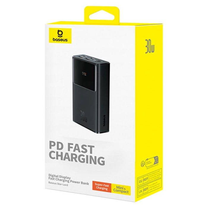 Power Bank Baseus 10000mAh 2USB/Type-C PD/QC 30W/3A black (P10022907113-00)