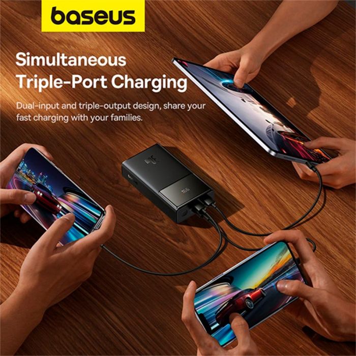 Power Bank Baseus 10000mAh 2USB/Type-C PD/QC 30W/3A black (P10022907113-00)