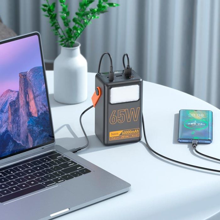Hoco J110A 60000 mAh 3Type-C USB QC 65W black